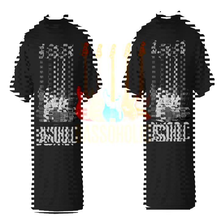 Bassoholic ベースギタープレーヤーのベーシストのコレクターのためのギフトbass Tシャツ