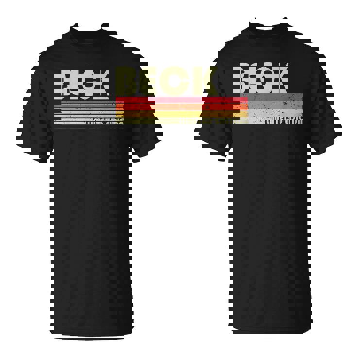 Beckurname 面白い レトロ ヴィンテージ 80年代 90年代 誕生日 再会 Tシャツ