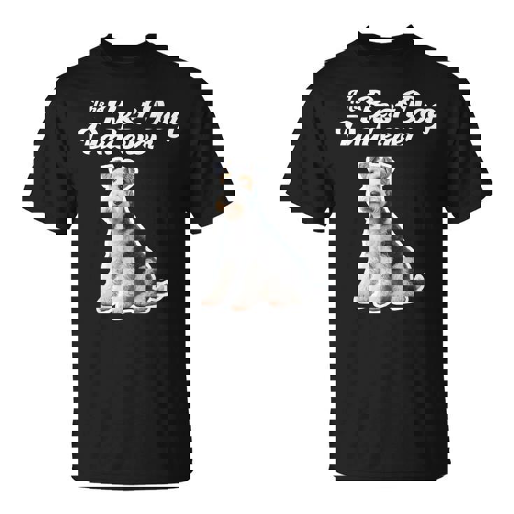Best Dog Dad Ever ワイヤーフォックステリア Tシャツ