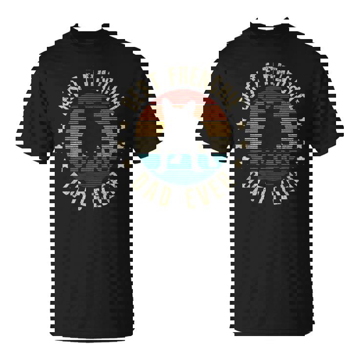 Best Frenchie Dad Ever ヴィンテージ フレンチブルドッグ 面白いギフト Tシャツ