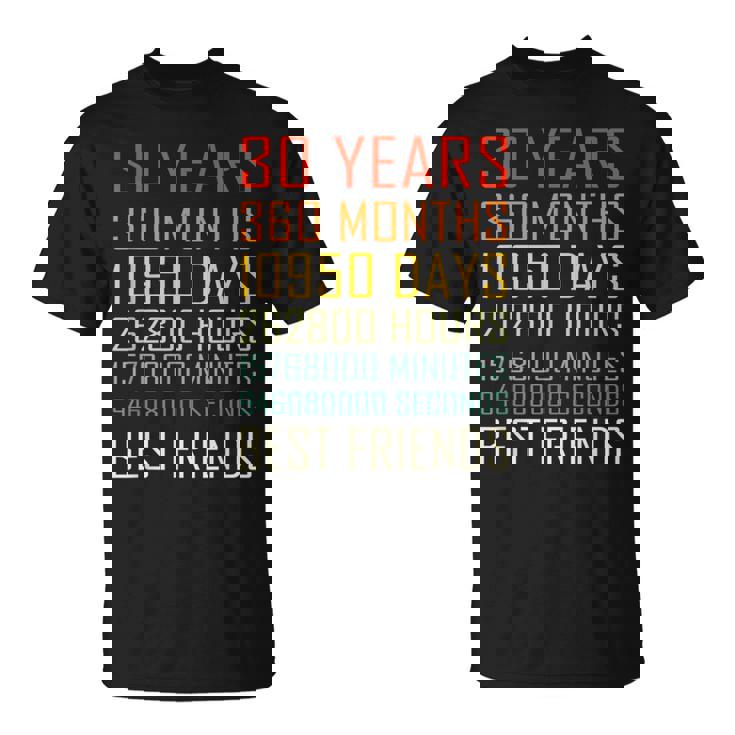 Best Friends ヴィンテージ 30年 友情記念日 Tシャツ