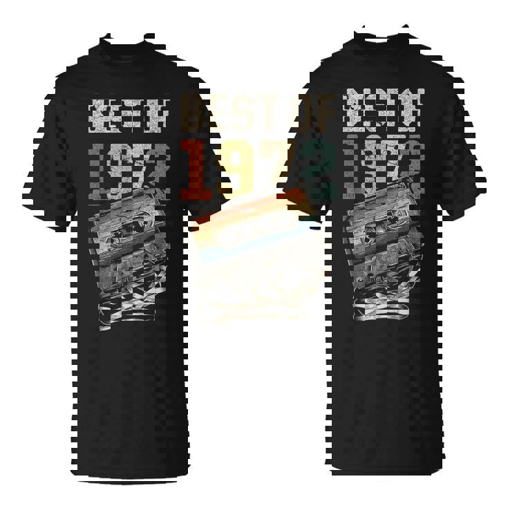 Best Of 1972 カセットテープ 53年 音楽 レトロ 誕生日 Tシャツ