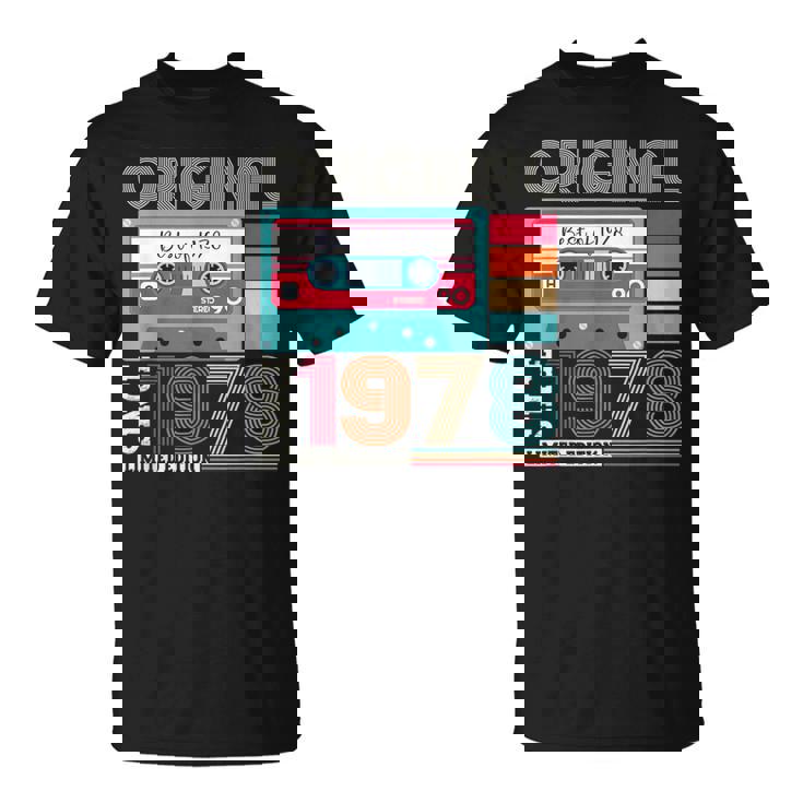 Best Ofintage 1978 45歳の誕生日ギフト メンズ カセット Tシャツ