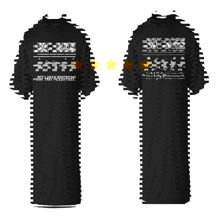 メンズ Big Boss 5Tar Reviewお父さんへの完璧な面白いギフト Tシャツ