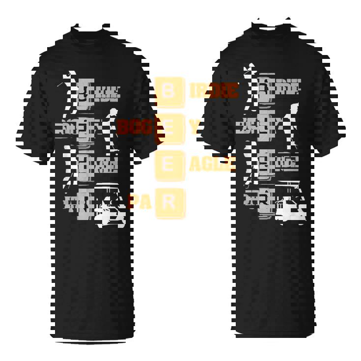 Birdie Bogey Eagle Par Beer ゴルフボール 面白いゴルファー Tシャツ