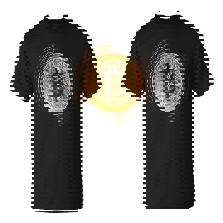 Bitcoin To The Moon And Back、ビットコイン暗号通貨グラフィック Tシャツ