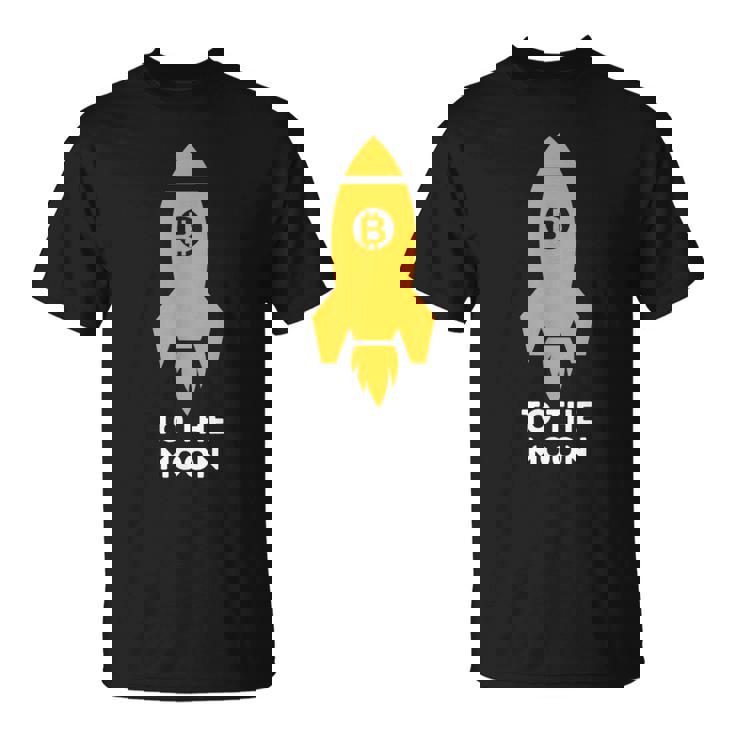 Bitcoin To The Moon おもしろビットコインシャツ ビットコインギフト Tシャツ
