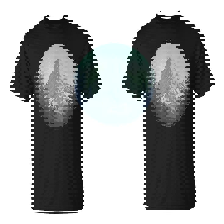 Blue Mountain Retrointage Hiking Camping Lover Glamper Tシャツ