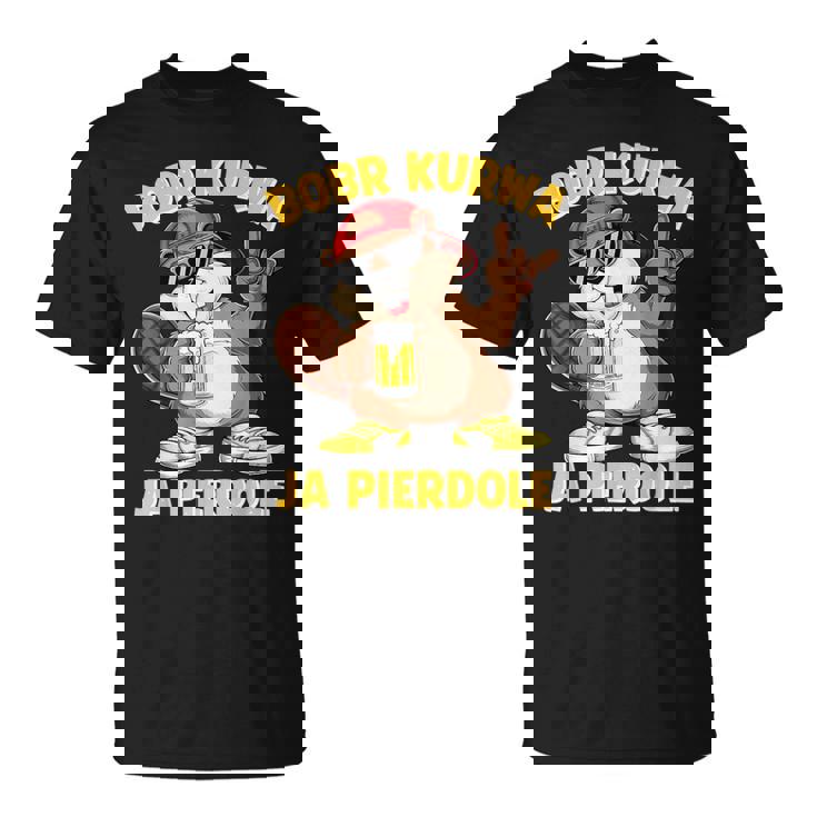 Bober Kurwa Meme Polska ビールコスチューム 面白い はいピエルドールボブル Tシャツ