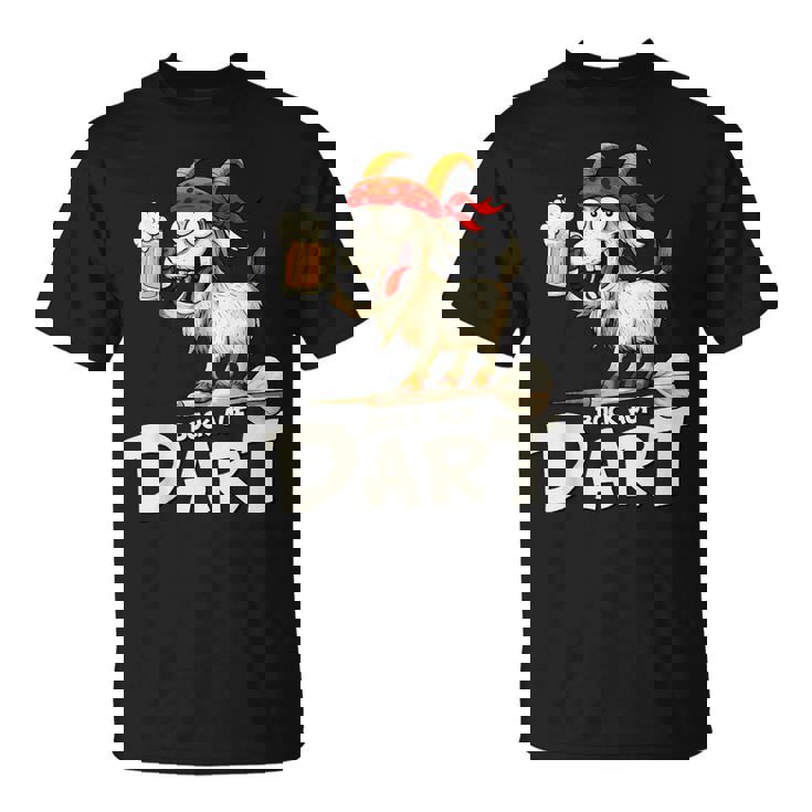 Bock Auf Dart ヤギとビールジョッキ 面白いダーツプレーヤー Tシャツ
