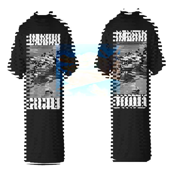 Bombardino Crocodilo イタリアンブレインロットミーム Tシャツ