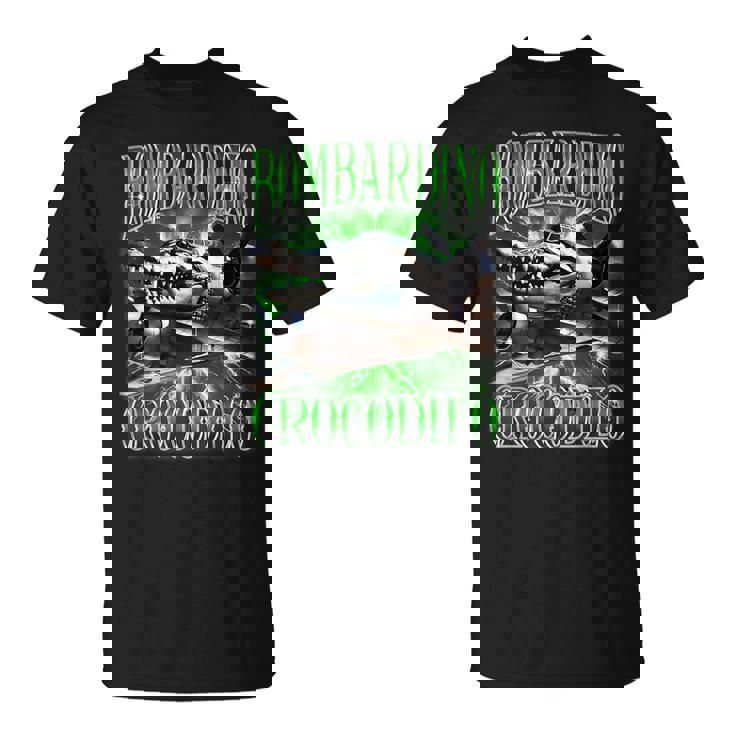 Bombardino Crocodilo イタリアンブレイン 面白い クロコダイル ミーム Tシャツ