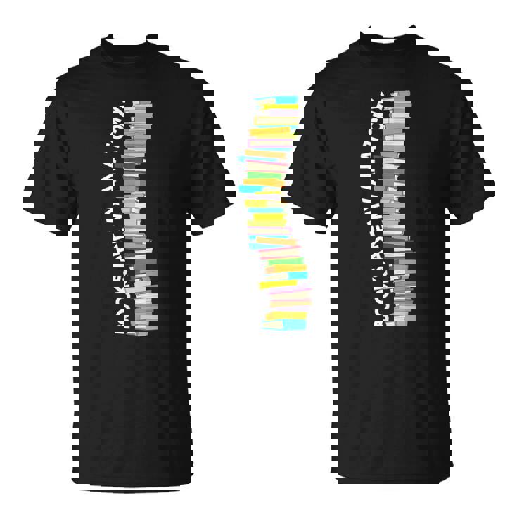 Books Are My Anatomy 背骨ブックワーム 読書 Tシャツ