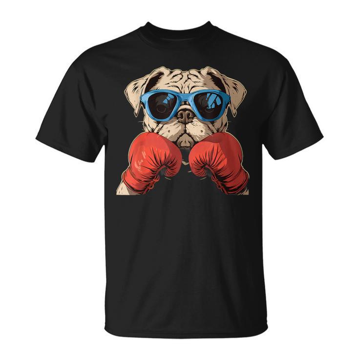 Boxeo Bulldog Amante Dueño Kickboxing Divertido Boxer Perro Camiseta unisex