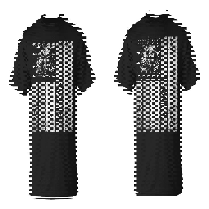 Boxerintage Boxing American Flag Boxing Distressed Tシャツ