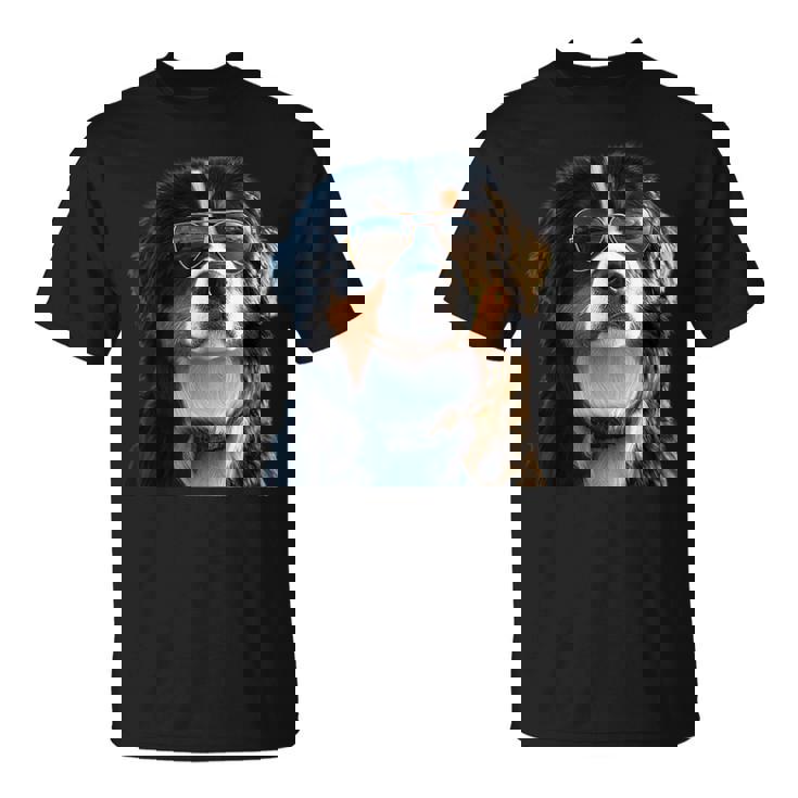 Boyero De Berna Con Gafas Deol Perro Dulce Camiseta unisex