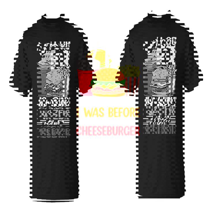 Burger メンズ レディース チーズバーガー ファーストフード バーガー愛好家 Tシャツ