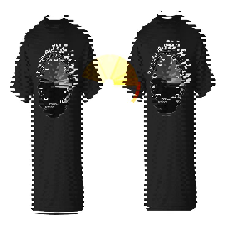 Bwaaah レーシングタコメーター 面白い車愛好家 Revving Heart Tシャツ