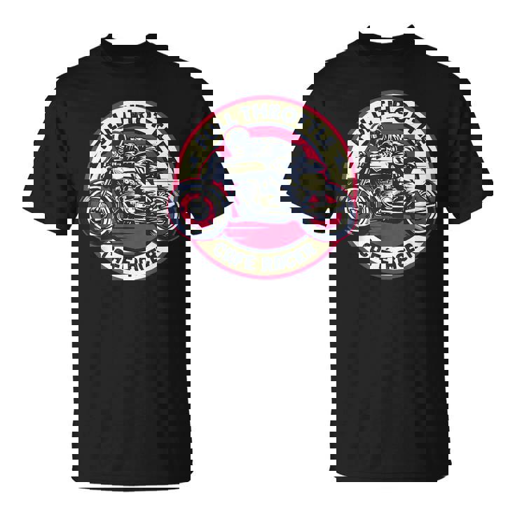 Cafe Racer フルスロットル ヴィンテージモーターサイクルtシャツ Tシャツ