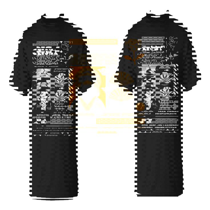 Camisa Japonesa Geisha Asiática Camiseta unisex
