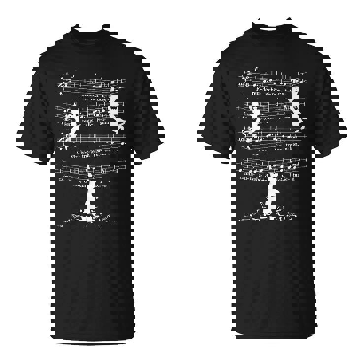 Cats Kittens ベートーヴェン第9番 交響曲 クラシック 楽譜 Tシャツ