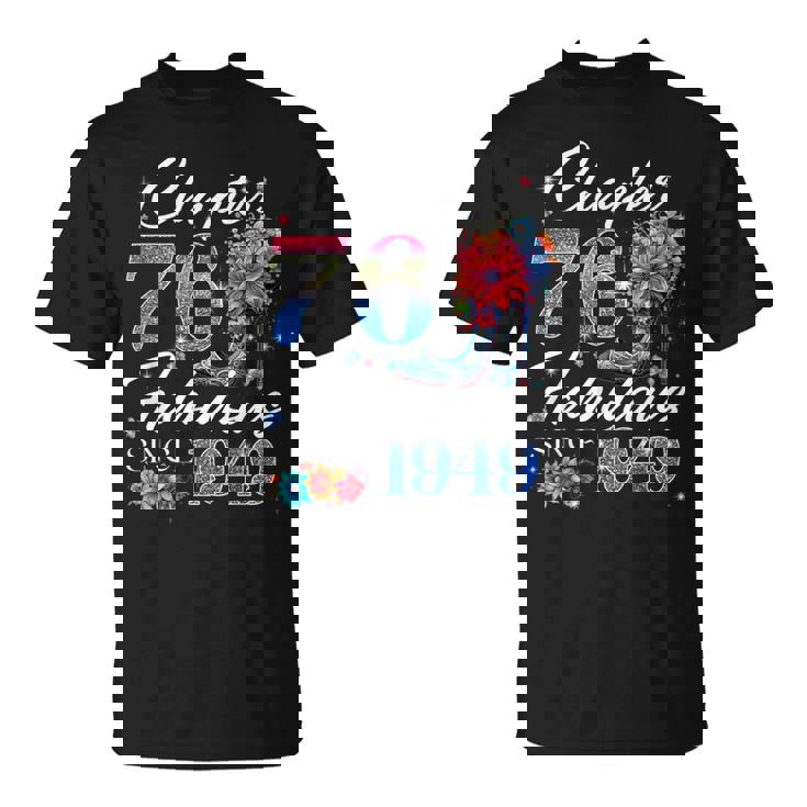 Chapter 76 Fabulousince 1949 76Th Birthday Queen Diamond Tシャツ