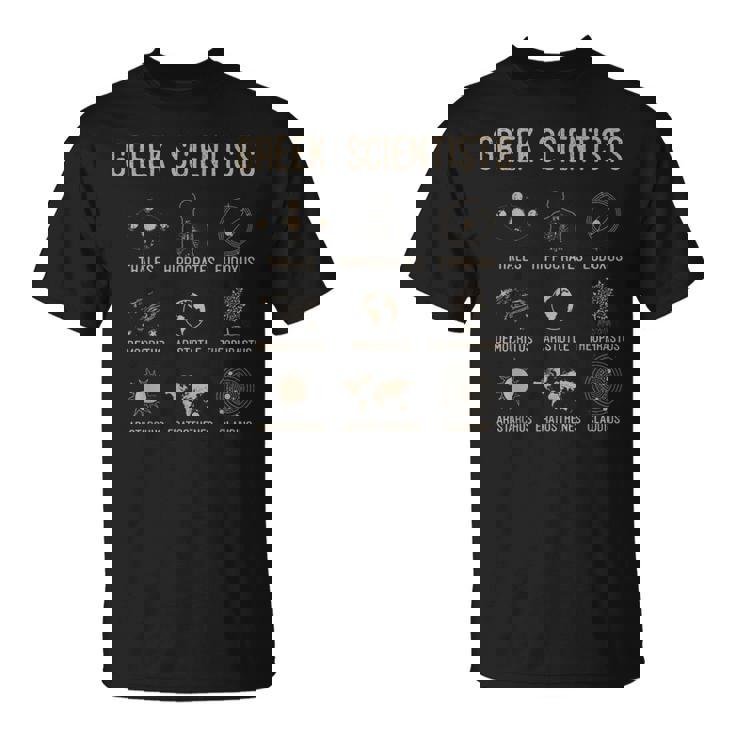 Chemisecientifique Grecque Aristote & Thalescience T-Shirt