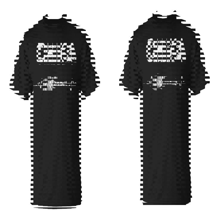 Chika ギター ハートビート 音楽 ギタリスト レトロ ヴィンテージ Tシャツ