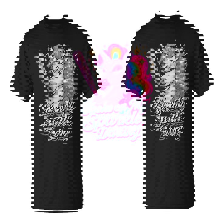 Choke On My Radiance 面白いユニコーンレインボーアティチュード Tシャツ