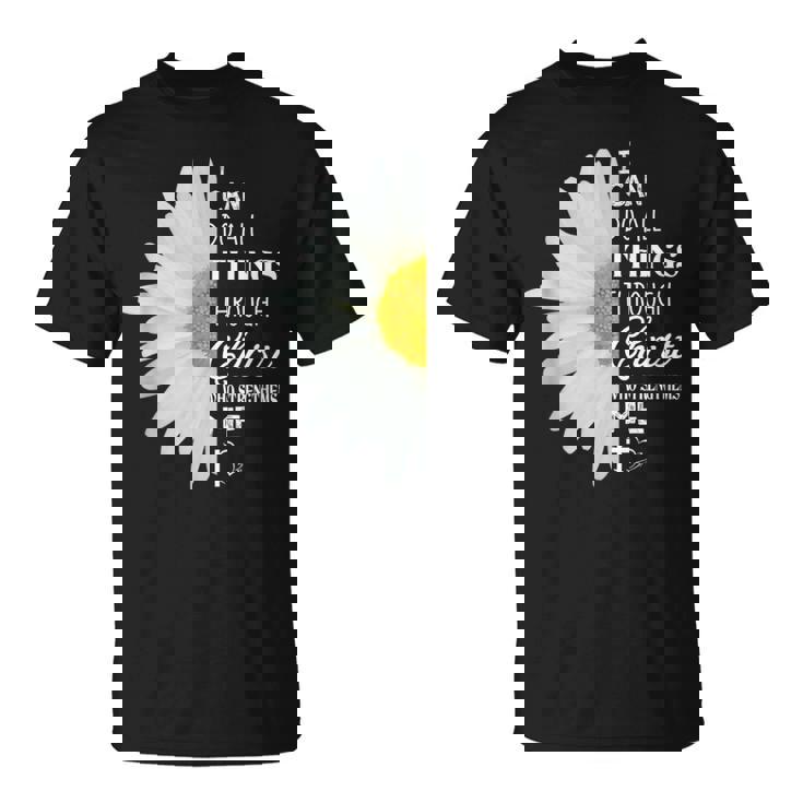 Christian Inspirational Christ Whotrengthens Me Tシャツ