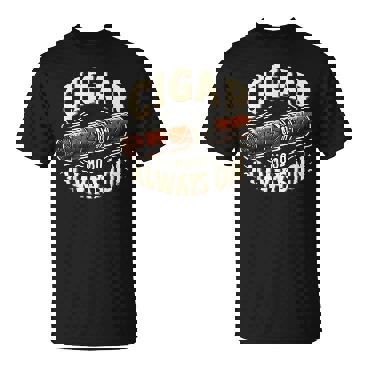 Cigar Mood Always On Cigar ファニーグラフィックtシャツ Tシャツ