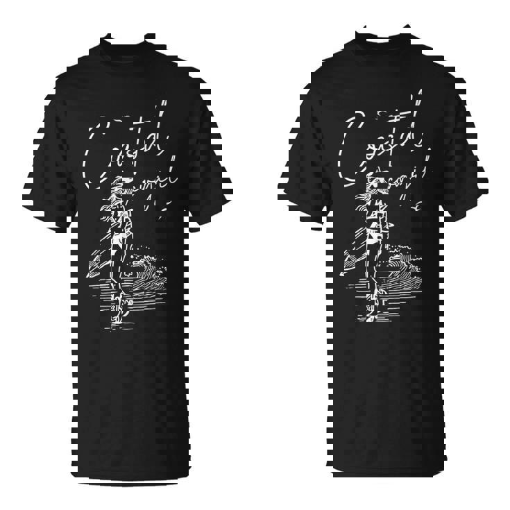 Coastal Cowgirl Surfing Waves Beach Adventure T-Shirt Coastal Cowgirl Surfing Waves Beach Adventure T-Shirt