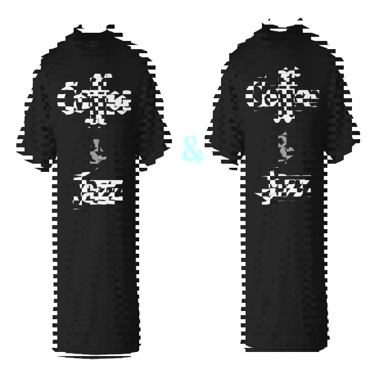 Coffee & Jazz シャツ ユニセックス コーヒー愛好家 ジャズ Tシャツ
