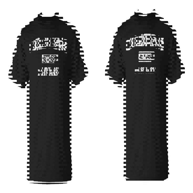 College Park Maryland Est 1895 Camiseta unisex