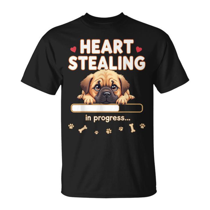 Corazón Bullmastiff Perro Divertido Regalo Bullmastiff Cachorro Camiseta unisex