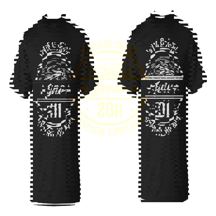 Cumpleaños Hombre Regalosintage Desde Junio 2011 Camiseta unisex