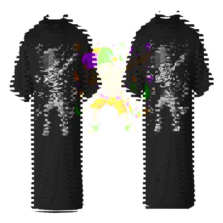 Dabbing スケルトン マルディグラ キッズ ボーイズ Tシャツ