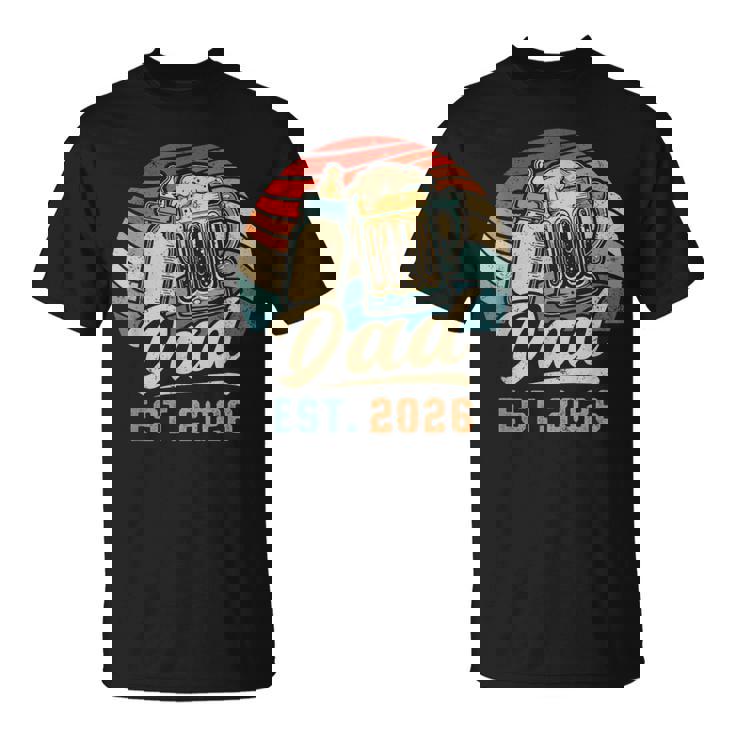 Dad Est 2026 年のパパ 初めての父の日 若いパパ 新しいパパ Tシャツ
