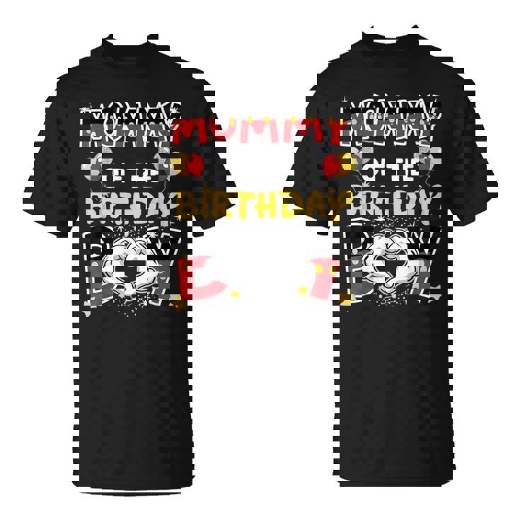 Dad And Mom Mommy Of The Birthday Boy Family Party Decor T-Shirt