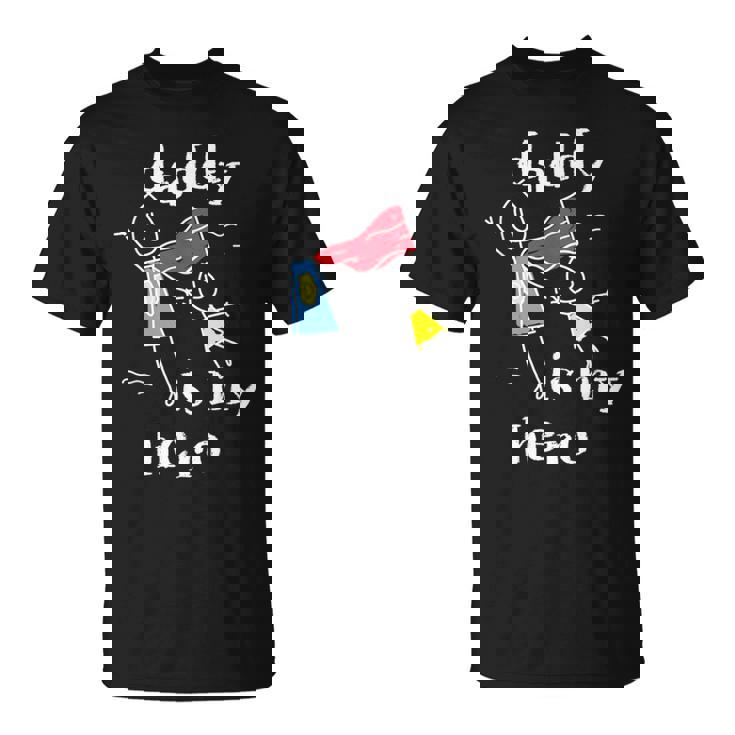 Daddy Is My Herouper Dad 手描き Tシャツ