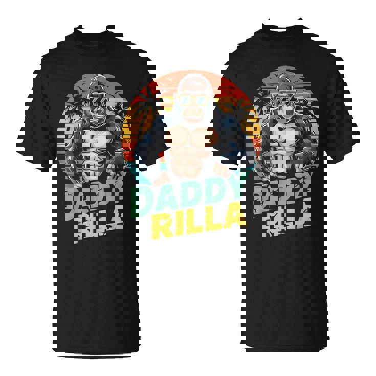 Daddy Rilla Gorilla Dad 父の日ギフト お父さんへのギフト Tシャツ