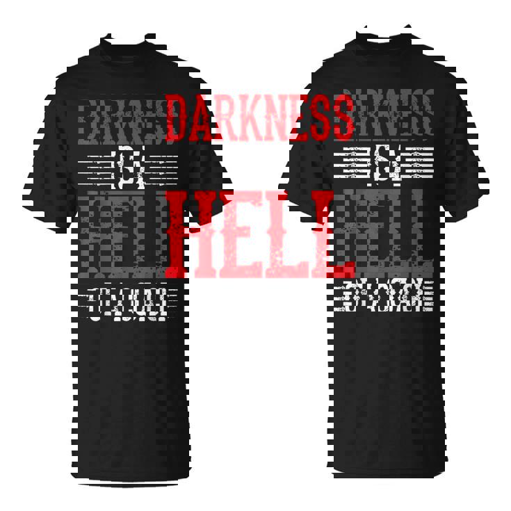 Darkness Is A Hell Of A Coach やる気を引き出す考え方 Tシャツ