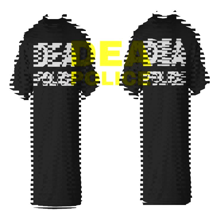 Dea Police Drug Enforcement Administration フロントとバック Tシャツ