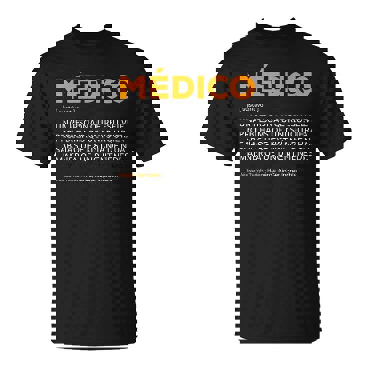 Definición Médica Y Profesional Dealud Camiseta unisex
