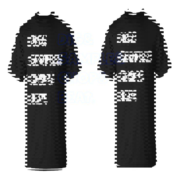 Dig&Sample&Chop&Beat シャツ Mpc ドラムサンプラー 音楽愛好家 Tシャツ