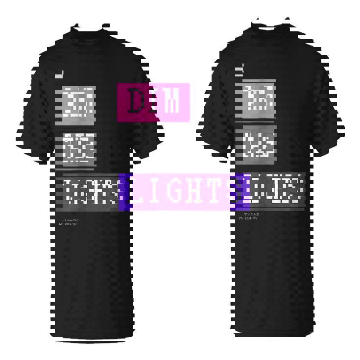 Dim The Lights 007 メンズ ロック ライブ フェス バンド ゲーム 音楽 おしゃれ 男女兼用 キッズ Tシャツ