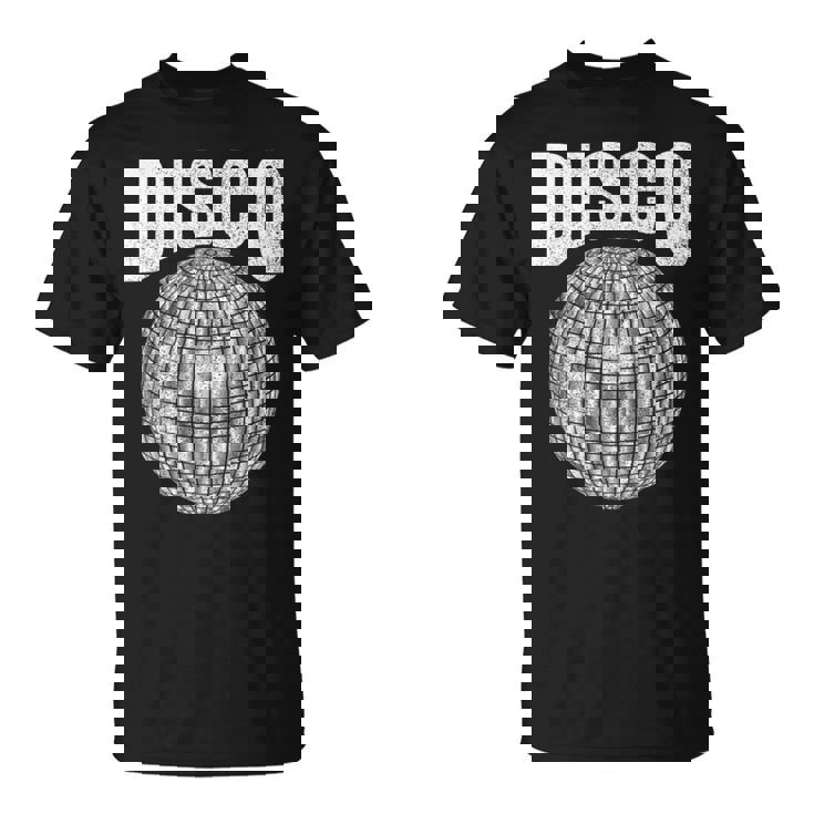 Disco Music Ball ファンク ソウル 音楽愛好家 レトロ 70年代 80年代 コスチューム Tシャツ