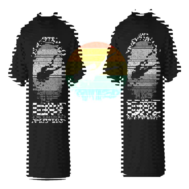 Diverintage Ocean Diver I Dive Camiseta unisex