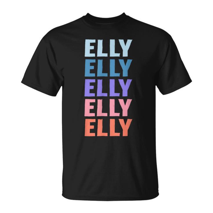 Divertido Regalo Nombre Elly Personalizado Primer Nombre Camiseta unisex