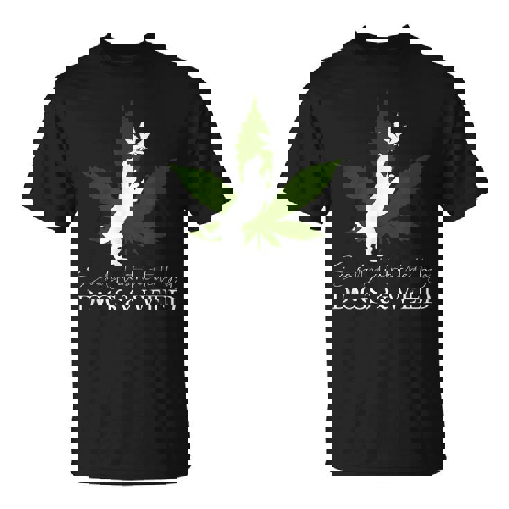 Dog And Weed ファニーマリファナtシャツ Tシャツ